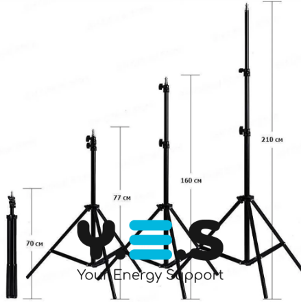 Студійний штатив-тринога підлоговий для камери, світла й кільцевої лампи, 70–210 см