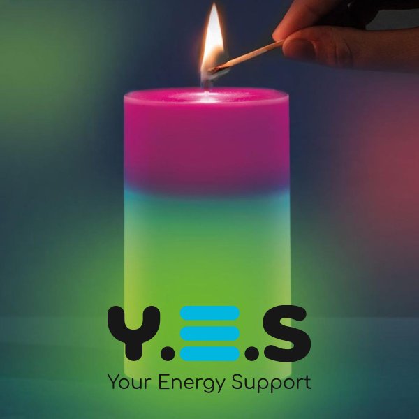 Воскова свічка Candled Mood Madic зі справжнім полум’ям та RGB-підсвіткою