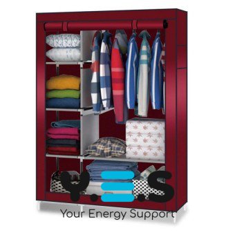 Складана тканинна шафа Storage Wardrobe 88105, 2 секції, 105×45×170 см