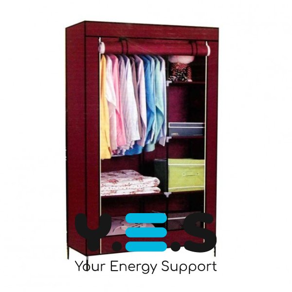 Складана тканинна шафа Storage Wardrobe 88105, 2 секції, 105×45×170 см