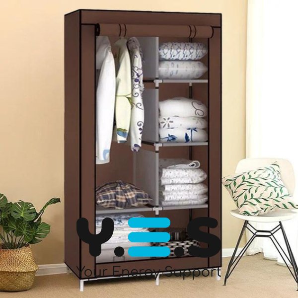 Складана тканинна шафа Storage Wardrobe 88105, 2 секції, 105×45×170 см