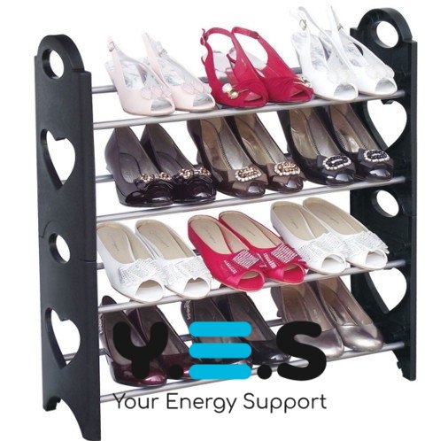 Полиця-органайзер для взуття Amazing Stackable Shoe Rack, стійка-етажерка на 4 полиці