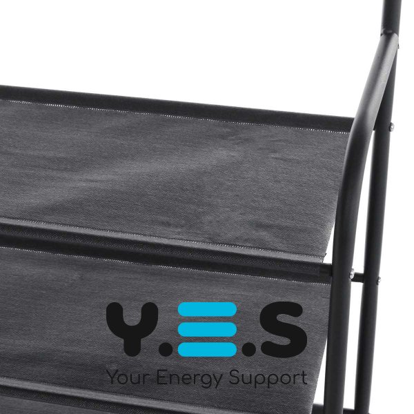 Підлогова стійка-вішалка для одягу з полицями для взуття, збірна (New Simple)