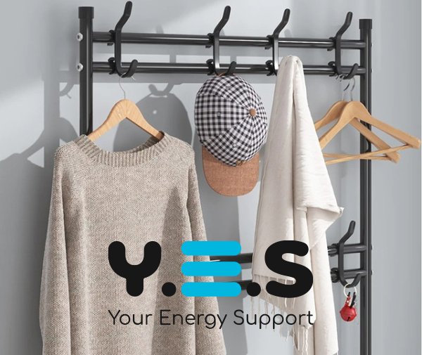 Підлогова стійка-вішалка для одягу з полицями для взуття, збірна (New Simple)