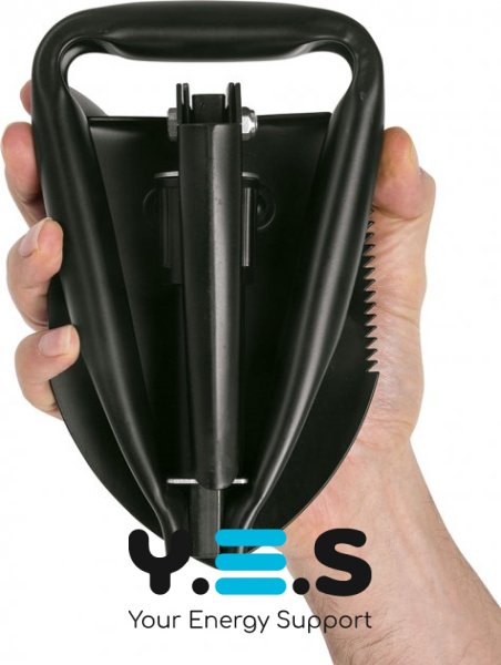 Похідна саперна міні-лопата туристична, компактна складна 5-в-1