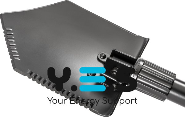 Похідна саперна міні-лопата туристична, компактна складна 5-в-1