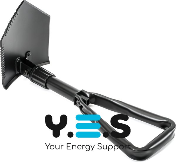 Похідна саперна міні-лопата туристична, компактна складна 5-в-1