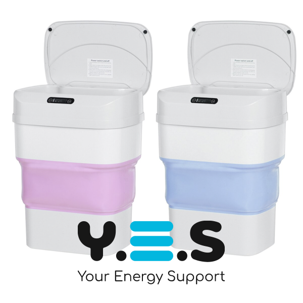 Складне сенсорне відро-кошик для сміття 8 л з кришкою, модель ZSW-L11