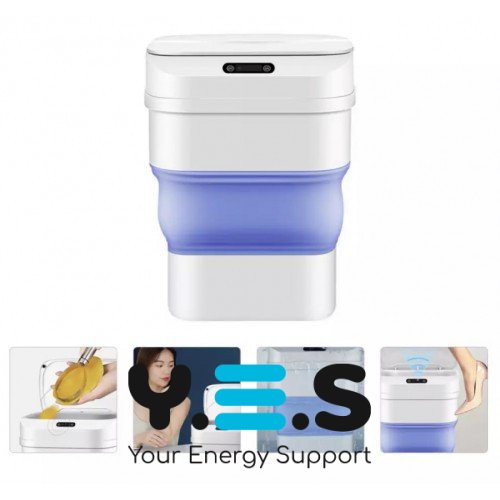 Складне сенсорне відро-кошик для сміття 8 л з кришкою, модель ZSW-L11