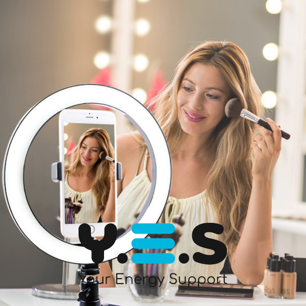 Світлодіодна LED кільцева селфі-лампа 30 см для фото та відеозйомки (кільцеве світло)