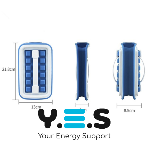 Герметична льодниця-форма Fill&Carry Without Spilla на 18 кубиків, контейнер для льоду