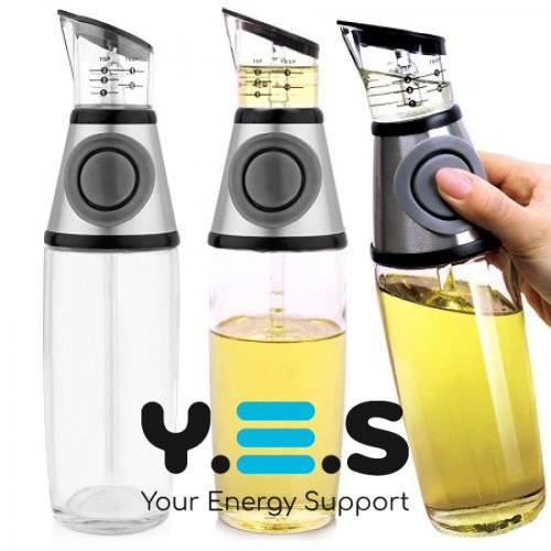 Пляшка-диспенсер з натискним дозатором для олії та оцту Press and Measure