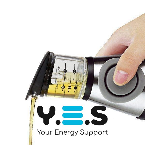 Пляшка-диспенсер з натискним дозатором для олії та оцту Press and Measure