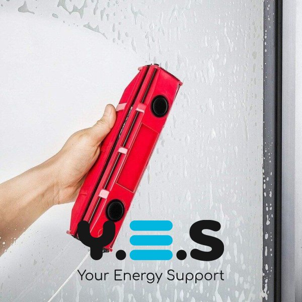 Магнітна щітка для миття вікон з двох боків The Glider