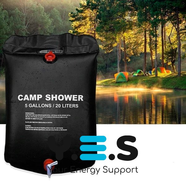 Переносний підвісний літній душ для дачі та походів CAMP SHOWER, 20 л