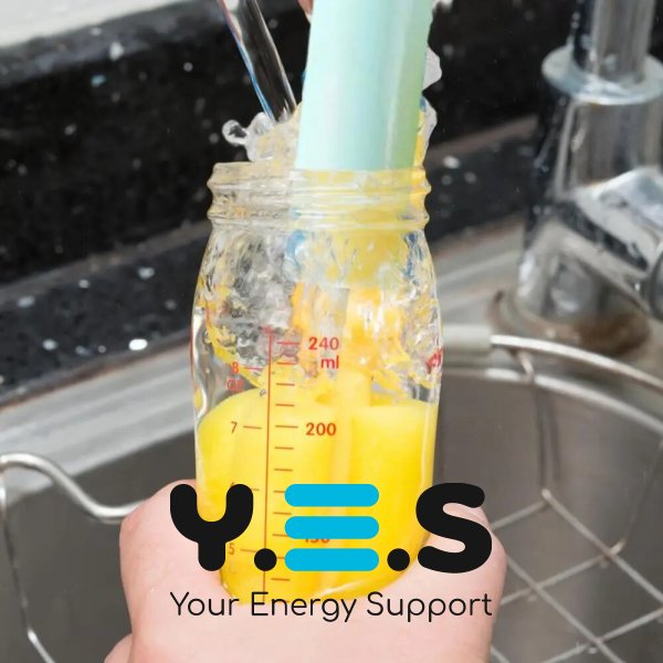 Бездротова електрощітка-йорж Cup Cleaning Brush для миття посуду, насадки, USB-зарядка