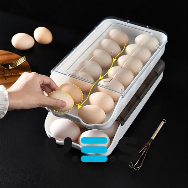 Контейнер-лоток EGG TRAY для зберігання яєць, органайзер для холодильника на 14 яєць