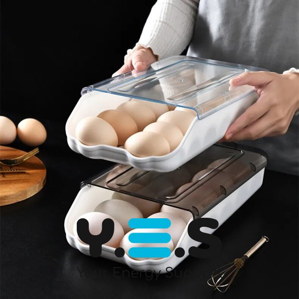 Контейнер-лоток EGG TRAY для зберігання яєць, органайзер для холодильника на 14 яєць