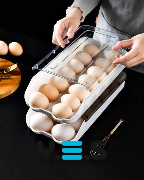 Контейнер-лоток EGG TRAY для зберігання яєць, органайзер для холодильника на 14 яєць