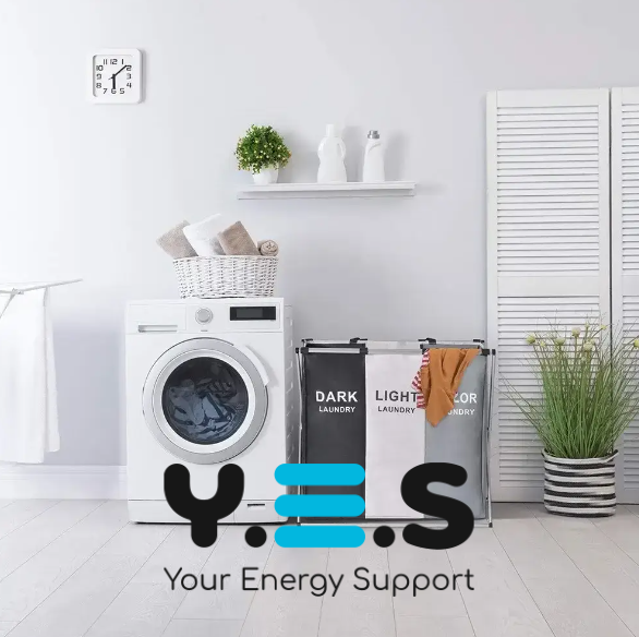 Кошик для сортування білизни на 3 секції з ручками, 150 л