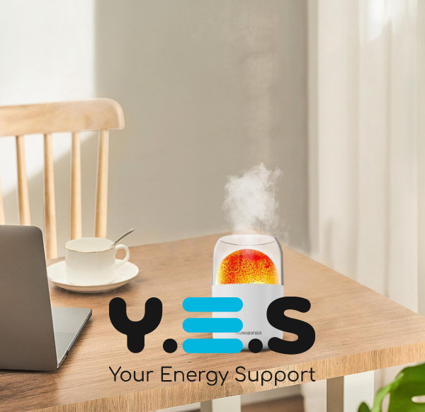 Аромадифузор-нічник «Лава» для дому й офісу — зволожувач повітря