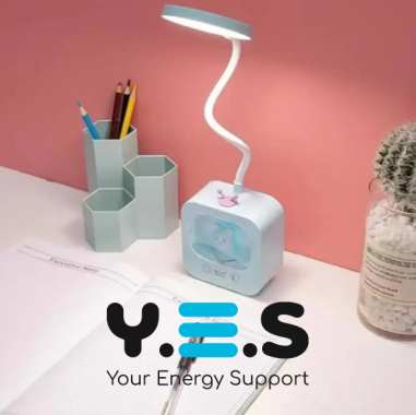 Настільна LED-лампа Teddy Bear з підсвічуванням і гнучкою ніжкою, акумуляторна