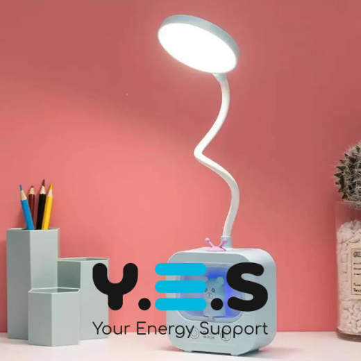 Настільна LED-лампа Teddy Bear з підсвічуванням і гнучкою ніжкою, акумуляторна