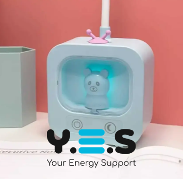 Настільна LED-лампа Teddy Bear з підсвічуванням і гнучкою ніжкою, акумуляторна