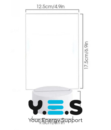 LED нічник‑планер з підсвіткою: багаторазова дошка для записів і нотаток