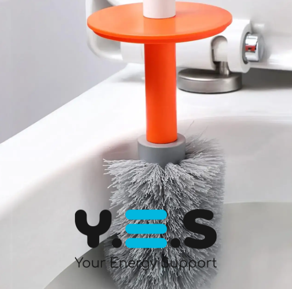 Туалетний йоржик Toilet Brush з вигнутою щіткою для важкодоступних місць, щітка для унітазу