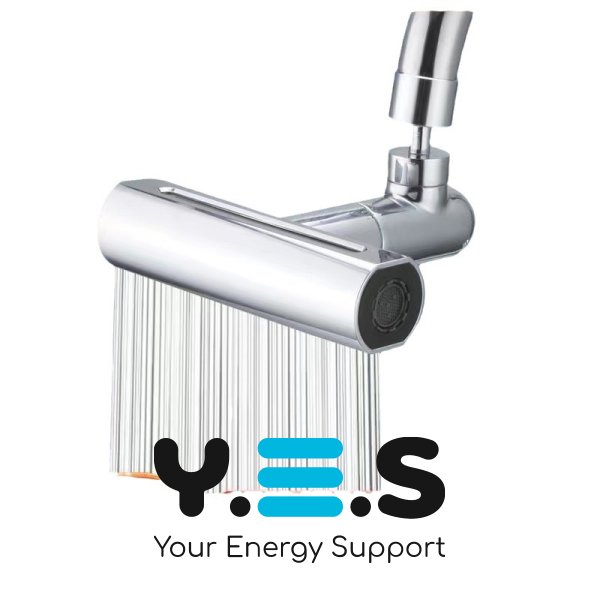 Водозберігальна насадка SHOWER HEAD на кухонний кран, широка лійка, 360°, 4 режими струменя