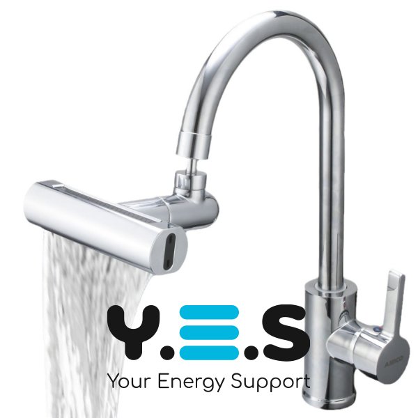 Водозберігальна насадка SHOWER HEAD на кухонний кран, широка лійка, 360°, 4 режими струменя