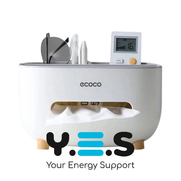 Настільний органайзер Ecoco Tissue: диспенсер для серветок і відсіки для аксесуарів
