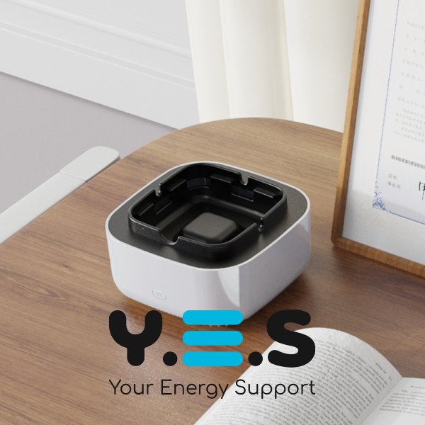 Смарт попільничка з очищенням повітря від диму — бездимна, захист від пасивного куріння