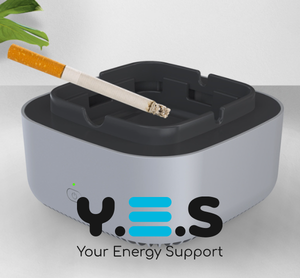 Смарт попільничка з очищенням повітря від диму — бездимна, захист від пасивного куріння