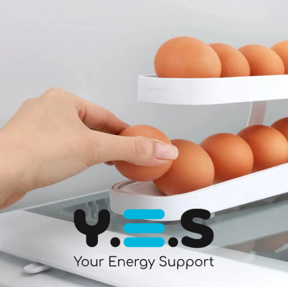 Дворівневий контейнер-органайзер Egg Pan для зберігання яєць у холодильнику