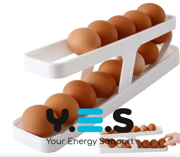 Дворівневий контейнер-органайзер Egg Pan для зберігання яєць у холодильнику