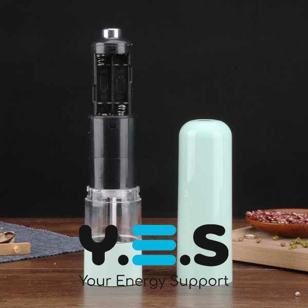 Електричний автоматичний млин для спецій: подрібнювач солі й перцю на батарейках