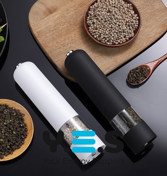 Електричний автоматичний млин для спецій: подрібнювач солі й перцю на батарейках