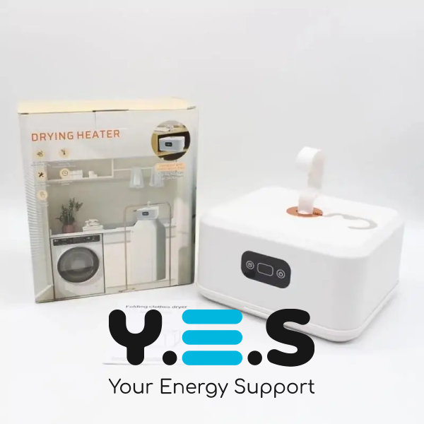 Портативна складна вертикальна електросушарка для одягу з таймером і захисним чохлом