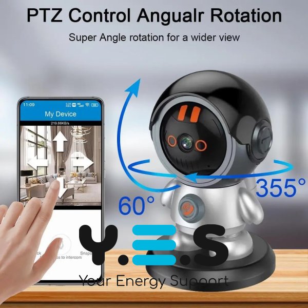 Відеоняня Wi‑Fi з нічним баченням — бездротова IP-камера для дому з датчиком руху