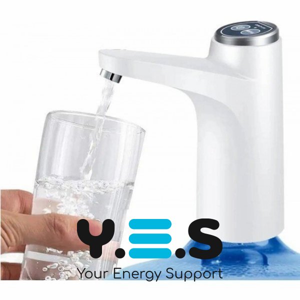 Акумуляторна електропомпа Elegant для бутля з водою, сенсорне керування, диспенсер