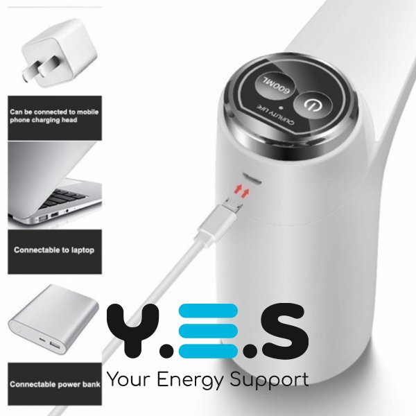 Акумуляторна електропомпа Elegant для бутля з водою, сенсорне керування, диспенсер