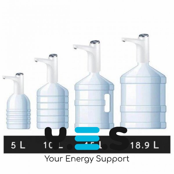 Акумуляторна електропомпа Elegant для бутля з водою, сенсорне керування, диспенсер