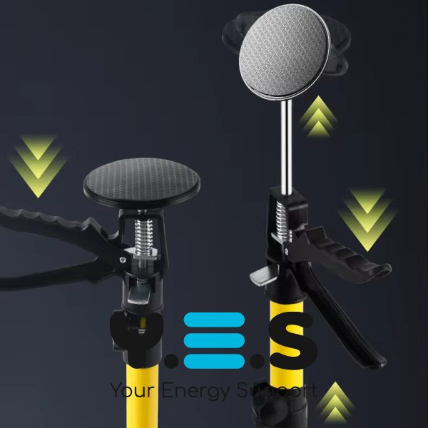 Телескопічна опора-домкрат до 40 кг для монтажу та встановлення меблів, нерж. сталь