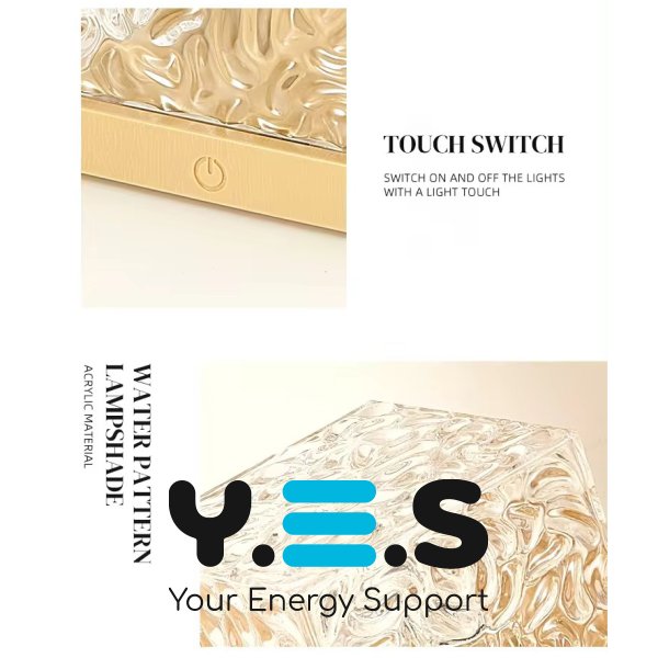 Настільний RGB світильник-нічник USB з проекцією хвиль «ефект води» та пультом ДК