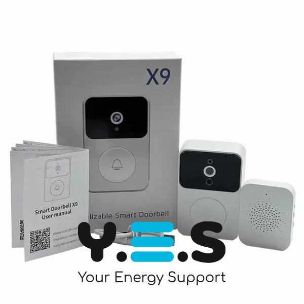 Бездротовий Wi‑Fi відеодзвінок Doorbell X9 з камерою, датчиком руху та домофоном