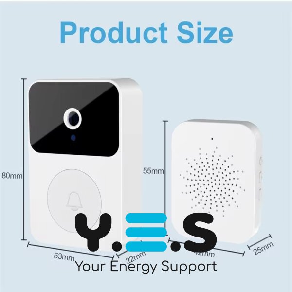 Бездротовий Wi‑Fi відеодзвінок Doorbell X9 з камерою, датчиком руху та домофоном