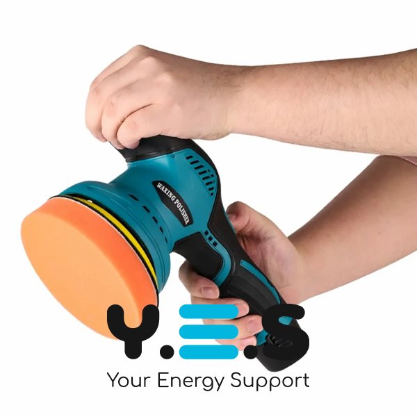 Бездротова полірувальна машинка YK49: акумуляторна ручна з насадками для шліфування й полірування