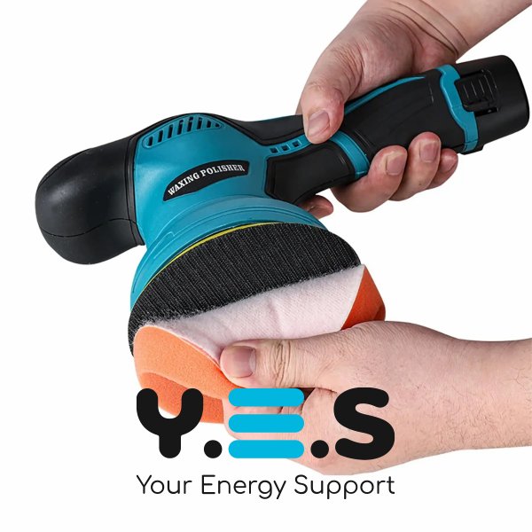 Бездротова полірувальна машинка YK49: акумуляторна ручна з насадками для шліфування й полірування